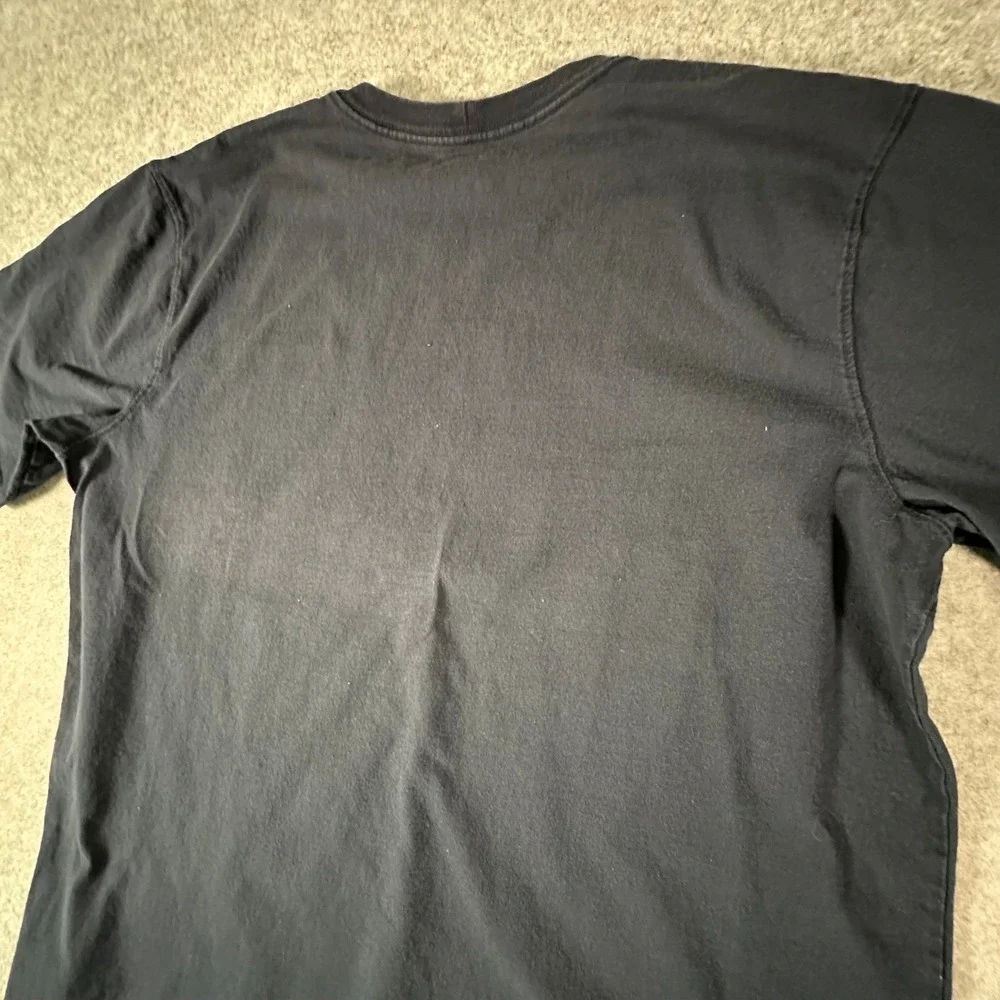 Carhartt Shrek Patch Pocket T Shirt XL Tall Black Mens Relaxed Fit Custom Sewn